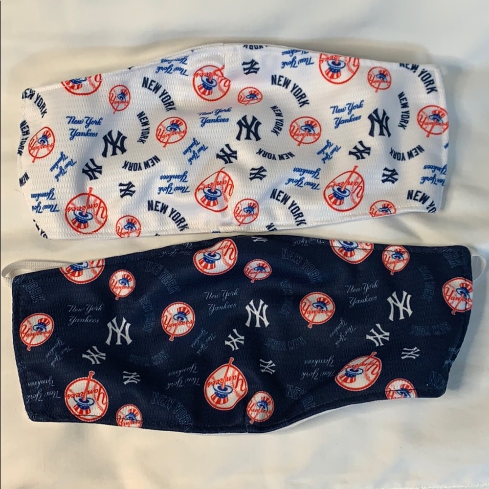NY Yankees MLB Authorized Authentic 2 Face Masks